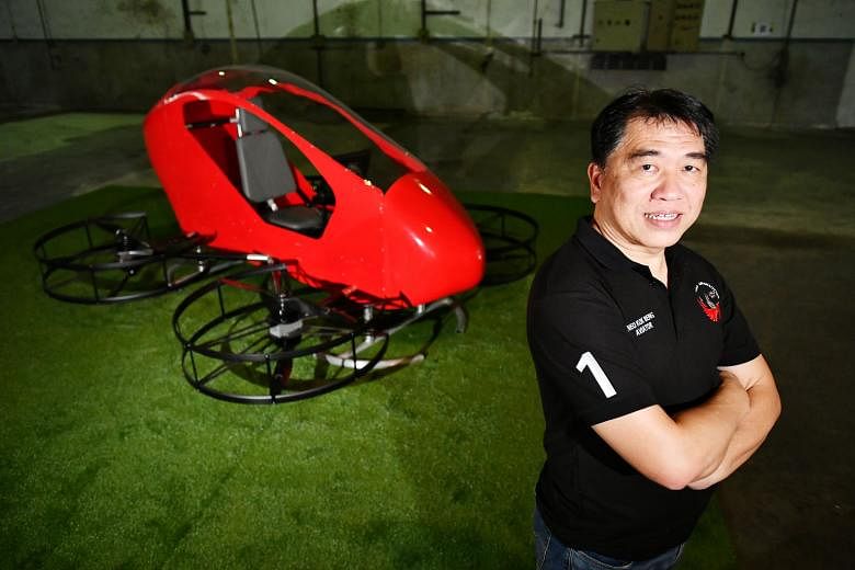 Neo Aeronautics founder and chief executive officer Neo Kok Beng says the Crimson S8 personal aerial vehicle is designed for low-level urban aerial mobility and facilitates door-to-door urban transport.
