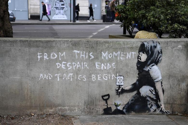 Did Banksy Create Work To Support Climate-change Protests In London ...