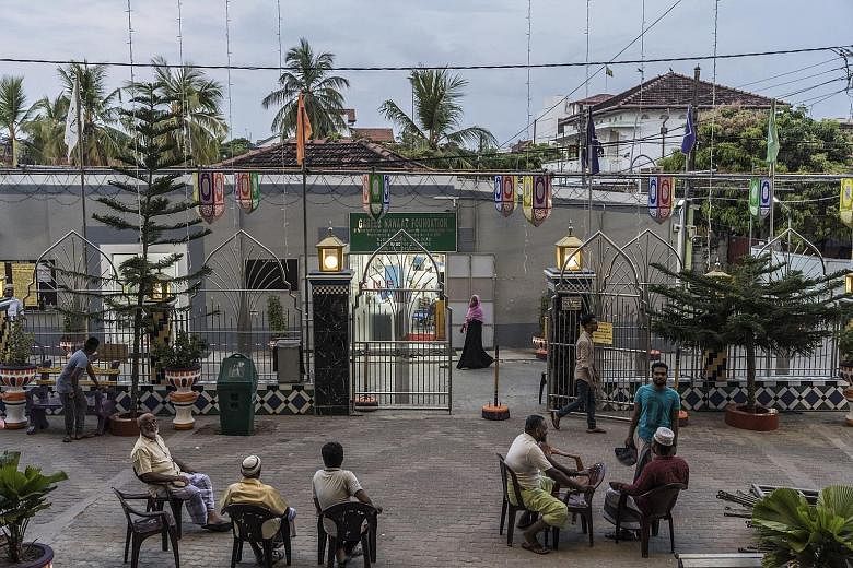 The courtyard of a Sufi mosque in Sri Lanka's Kattankudy. Beginning in 2004, Wahhabi-influenced youth in the town began attacking Sufis, who practise a mystical form of Islam. It was also in Kattankudy that Zaharan Hashim, the man accused of mastermi
