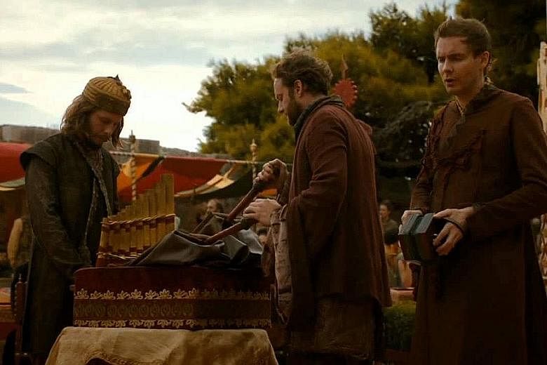 English folk-pop star Ed Sheeran appears in season seven singing Hands Of Gold as an unnamed Lannister soldier. Icelandic avant-rock band Sigur Ros making a cameo in season four of Game Of Thrones as wedding entertainers singing The Rains Of Castamer