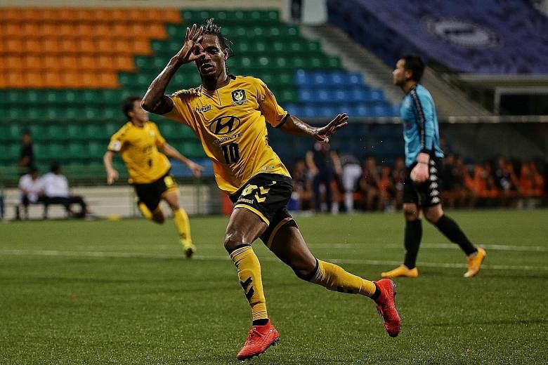 Tampines winger Jordan Webb has scored four goals in this season's AFC Cup and will be a big threat tonight against Yangon United. ST PHOTO: KEVIN LIM