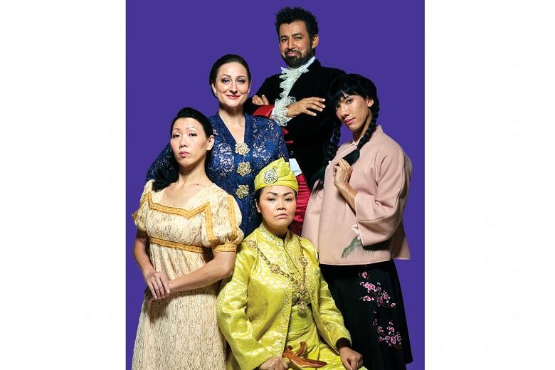 The cast (clockwise from top) Ghafir Akbar and Lian Sutton (in pigtails) from Malaysia, Siti Khalijah Zainal and Koh Wan Ching from Singapore, and Edith Podesta from Australia.