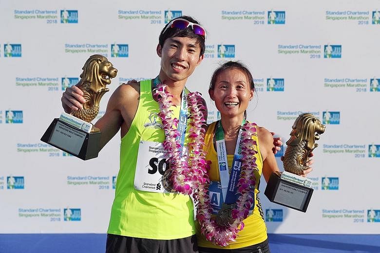 Dr Lim Baoying, a surprise winner at last year's Standard Chartered Singapore Marathon, says she took modafinil to fight sleepiness before the race, and decided to relinquish her title when she discovered after the race that the drug was on the prohi