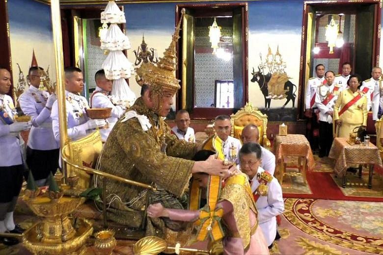 Thailand crowns its newly-wed king in elaborate ceremony | The Straits ...