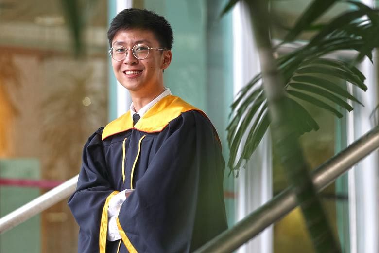 Mr Tan Wee Kiat is the top scorer in his Diploma in Visual Communication and Media Design course at Singapore Polytechnic. He wants to teach at Singapore Poly in future.