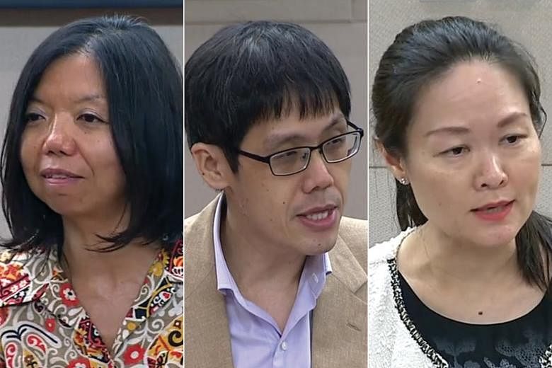 Nominated MPs (from left) Anthea Ong, Walter Theseira and Irene Quay had concerns about the fake news Bill.
