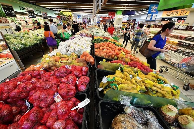 Overall retail sales in March dipped by 1 per cent but was much improved from the revised 9.9 per cent year-on-year plunge in February. However, supermarkets and hypermarkets prospered, with revenue edging up 0.9 per cent.