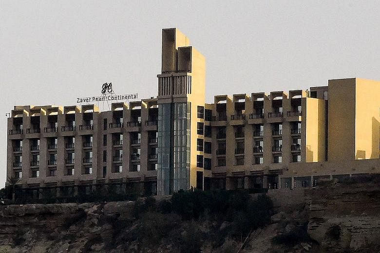 The Pearl Continental is where foreign and Pakistani business delegations as well as diplomats stay when visiting Gwadar.