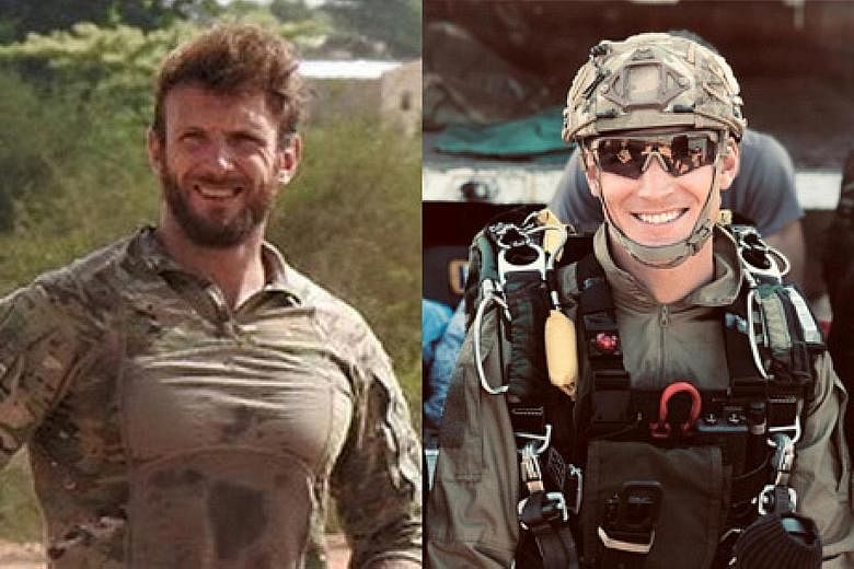 French army photos of commandos Cedric de Pierrepont (top) and Alain Bertoncello, who were killed in the rescue operation. Two French tourists were kidnapped on May 1 in Benin's Pendjari National Park, near the Burkina Faso border.