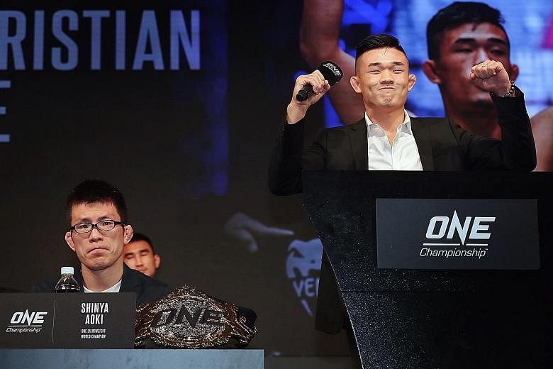 Christian Lee is upbeat on facing One's lightweight world champion Shinya Aoki on Friday, saying he has learnt and grown since losing in his first title fight a year ago.