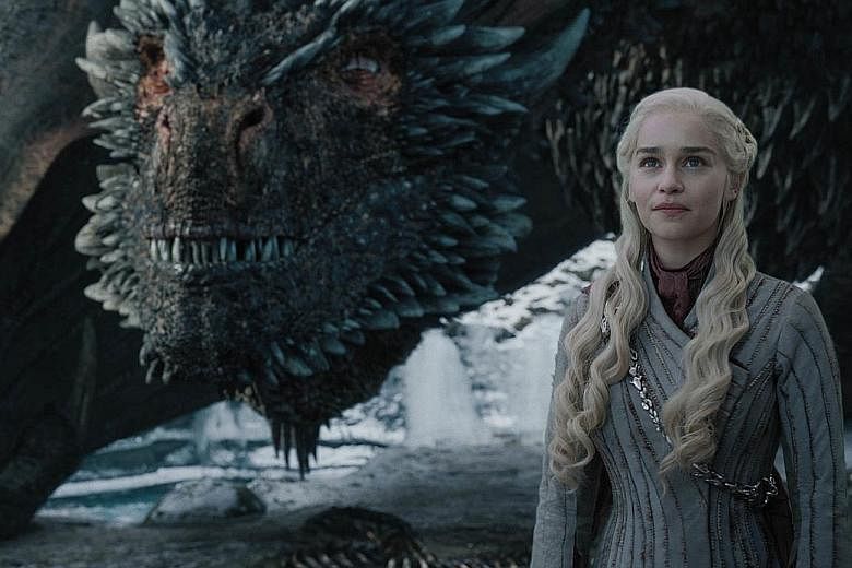 Game Of Thrones stars Emilia Clarke as Daenerys Targaryen.