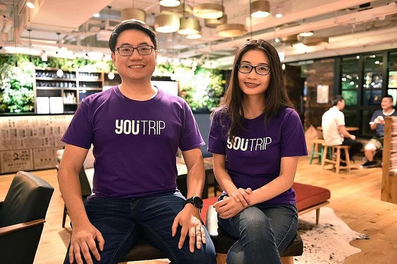 YouTrip founders Arthur Mak and Caecilia Chu launched the multi-currency mobile wallet in Singapore last August in collaboration with EZ-Link. The firm has 70 employees here and in Hong Kong.