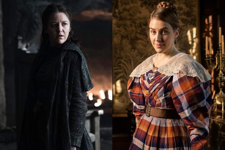 Besides Yara Greyjoy (left) on the hit HBO series Game Of Thrones, British actress Gemma Whelan is also starring in another HBO show, Gentleman Jack, where she plays Marian Lister (right). 