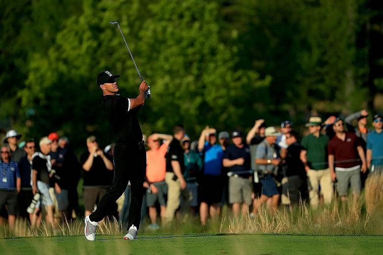 A victory for Brooks Koepka of the United States at the PGA Championship will mean that he will become the first man to hold back-to-back titles in two Majors simultaneously. PHOTO: AGENCE FRANCE-PRESSE