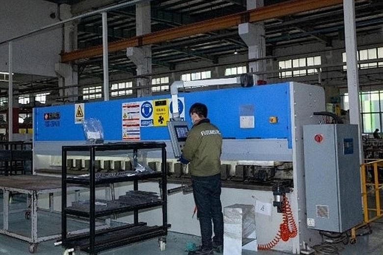 Fixtures made at Futuristic Store Fixtures' factory in Kunshan, in China, will face tariffs when shipped to clients in the US.