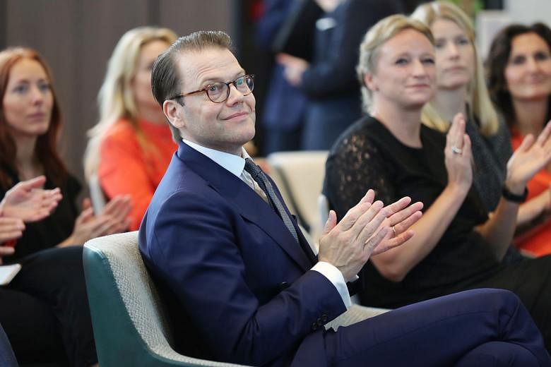 Prince Daniel attending a panel discussion - Nordic companies: Sharing the Singapore experience - at Found8 in Anson Road on Tuesday. 