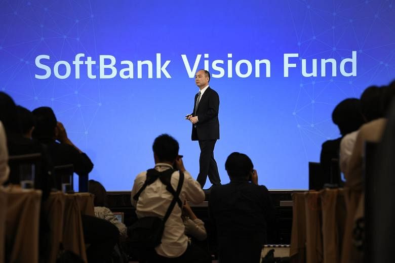 SoftBank Group chief executive Masayoshi Son at a news conference in Tokyo earlier this month. He says that what unifies the disparate investments made by SoftBank's US$100 billion Vision Fund is the way the companies use artificial intelligence.