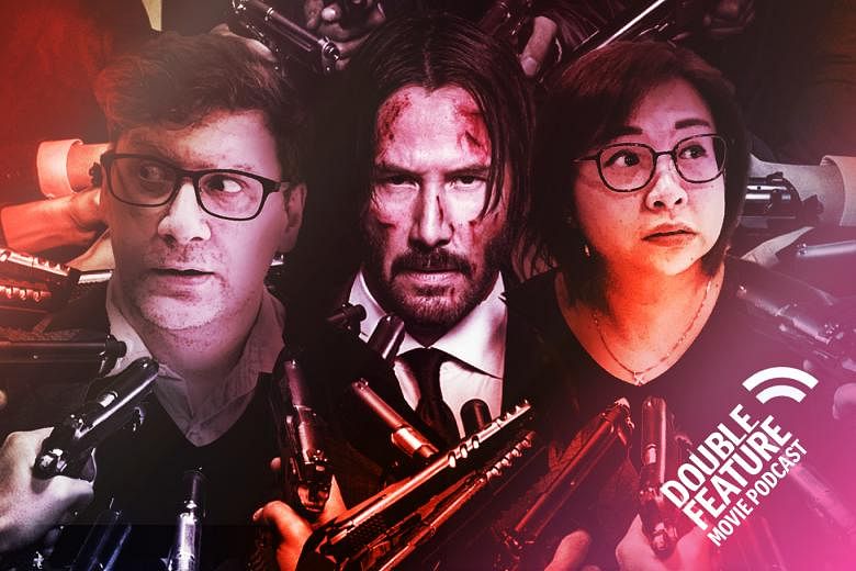John Wick Chapter 3, review, Double Feature movie podcast, Keanu Reeves