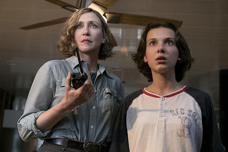 In Godzilla II King Of The Monsters, paleobiologist Emma Russell (Vera Farmiga, left) - with her daughter, Maddie (Millie Bobby Brown) - attempts to control Godzilla and other monsters using sound waves.
