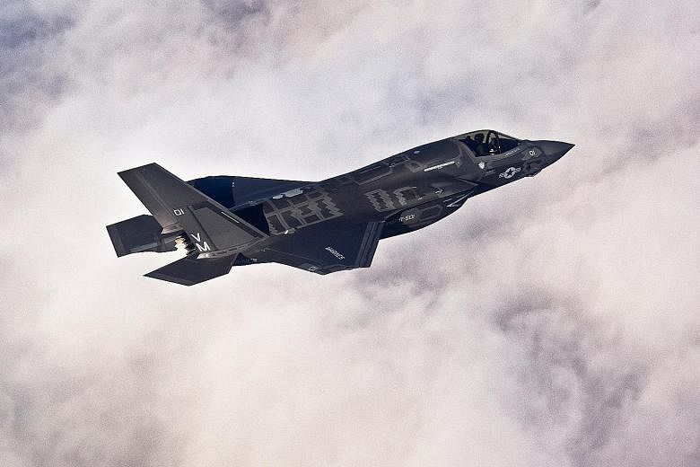 The Lockheed Martin F-35B Joint Strike Fighter, considered to be one of the world's most sophisticated, manoeuvrable and stealthy fighter jets, requires approximately 417kg of rare earth materials each. PHOTO: REUTERS