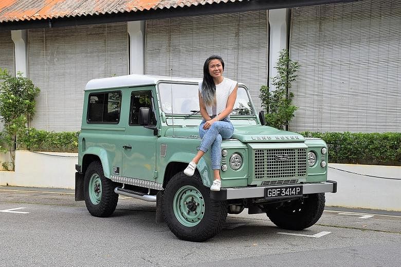 Ms Serena Darcel Chin bought her Land Rover Defender on online marketplace Carousell - where she also works as senior in-house legal counsel - for $42,000.