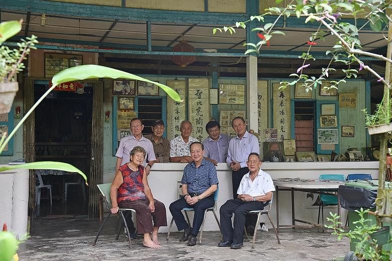 Ubin residents, past and present (clockwise from left): Ms Chen Xiuzhen, 80, daughter-in-law of former village chief Lin Zaiyou; Mr Lai Bi Chong, 79, former school teacher; Mr Huang Jinshui, 80, former quarry manager; Mr Chu Yok Choon, 74, present-day vil