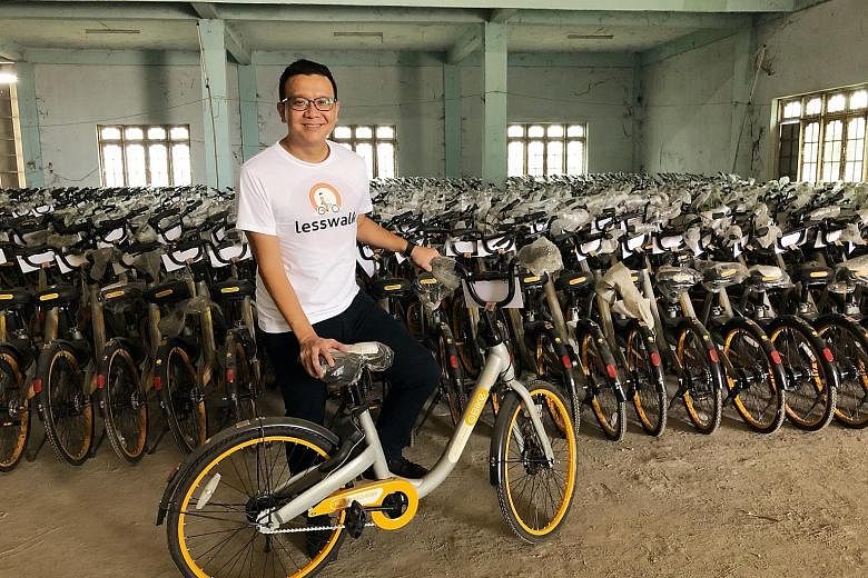 Mr Mike Than Tun Win, founder of Lesswalk, aims to distribute 10,000 bicycles from failed bike-sharing firms oBike and ofo to needy students in Myanmar by the year end. He hopes his work will inspire a coordinated movement worldwide.
