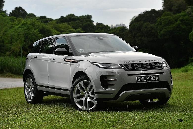 The Range Rover Evoque has a 48-volt mild hybrid system, which allows it to harvest electrical power when the car is decelerating.