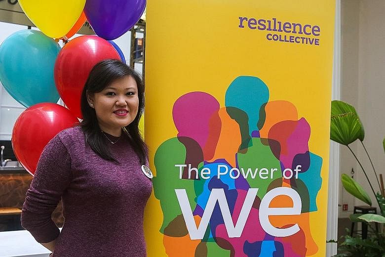 Ms Susan Ong, who used to struggle with major depressive disorder and anxiety, is a peer support specialist with Resilience Collective. 
