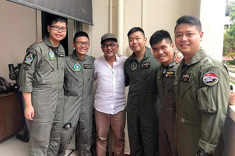 Above: Mr John Low speaking to The Straits Times via video call from Vietnam yesterday. Left: Mr Low recovering in hospital last month after he was rescued by a passing ship. PHOTOS: ZHANG XUAN, JOHN LOW/FACEBOOK Mr John Low with the RSAF search-and-