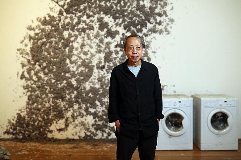 Artist Huang Yong Ping with his installation, Reptiles, which will be on display at Awakenings: Art In Society In Asia 1960s-1990s.