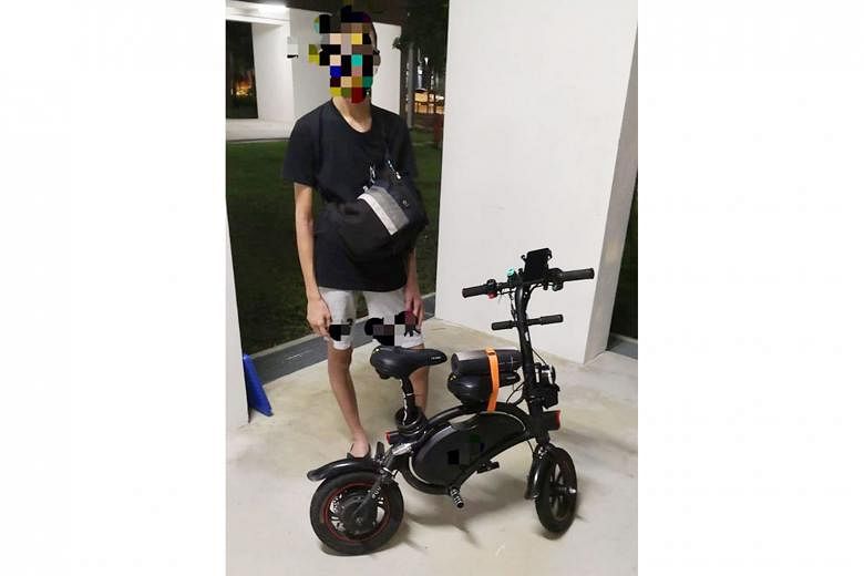 A rider found displaying a false identification mark on his e-scooter. 