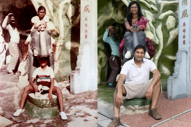 Framing the past Photographer recreates family snaps taken at Haw Par