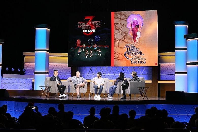Netflix unveiling games based on Stranger Things 3 and The Dark Crystal: Age Of Resistance at the Electronic Entertainment Expo in Los Angeles.