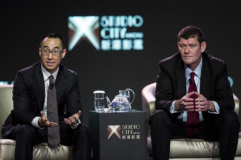 Mr Lawrence Ho's company has bought a 19.9 per cent stake in Australian tycoon James Packer's Crown Resorts gaming empire. PHOTO: REUTERS