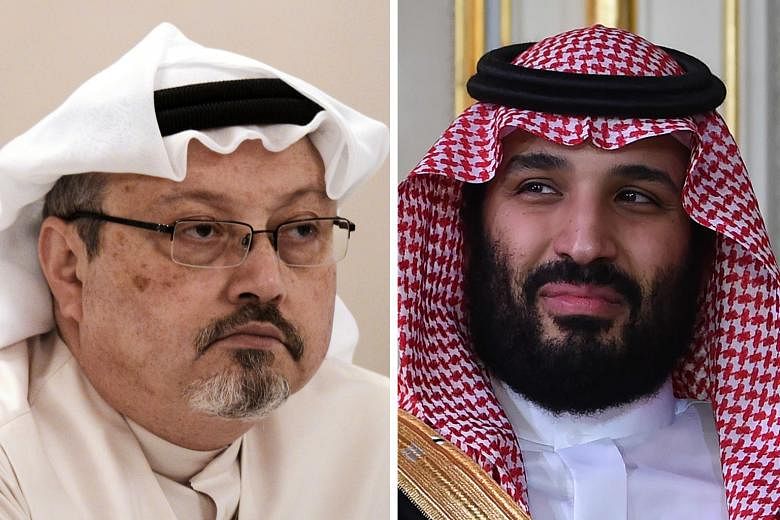 It is said that "credible evidence" links Saudi Crown Prince Mohammed bin Salman (right) to the murder of Jamal Khashoggi (left).