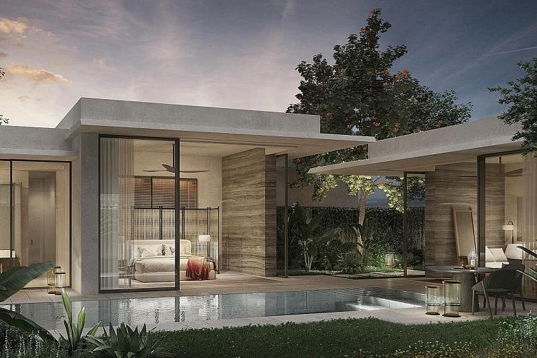 The proposed Raffles Sentosa Resort & Spa Singapore will feature 61 villas, each with its own courtyard and private swimming pool, on a one million sq ft property adjacent to the existing Sofitel on the island. The forested area is currently unoccupi