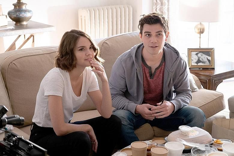 Maia Mitchell and K.J. Apa in Netflix's new romantic comedy, The Last Summer.