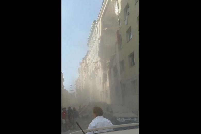 Suspected gas blast in Vienna causes partial building collapse | The ...