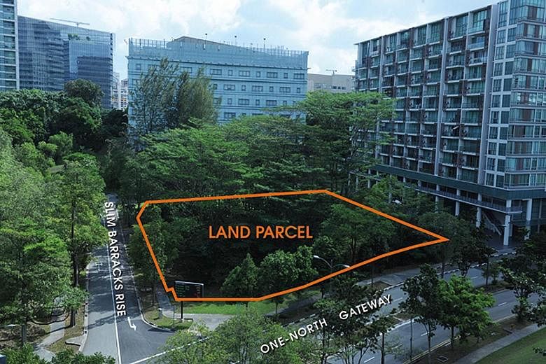 ONE-NORTH GATEWAY Launched for sale under the confirmed list, this site is zoned residential with commercial in the first storey. Analysts are expecting between six and 10 bids for it. The tender will close at noon on Sept 5. HILLVIEW RISE This resid