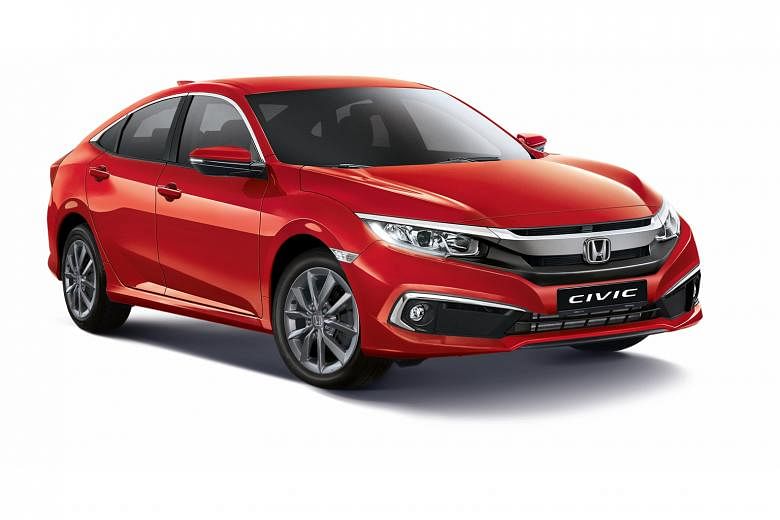 Honda’s facelifted Civic.