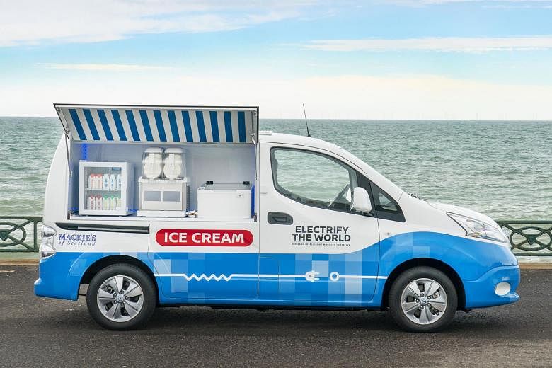 Electrifying ice-cream van.