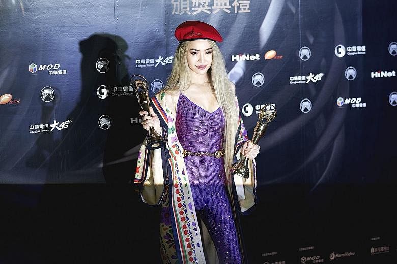 Taiwanese singer Jolin Tsai won awards for Album of the Year and Song of the Year.