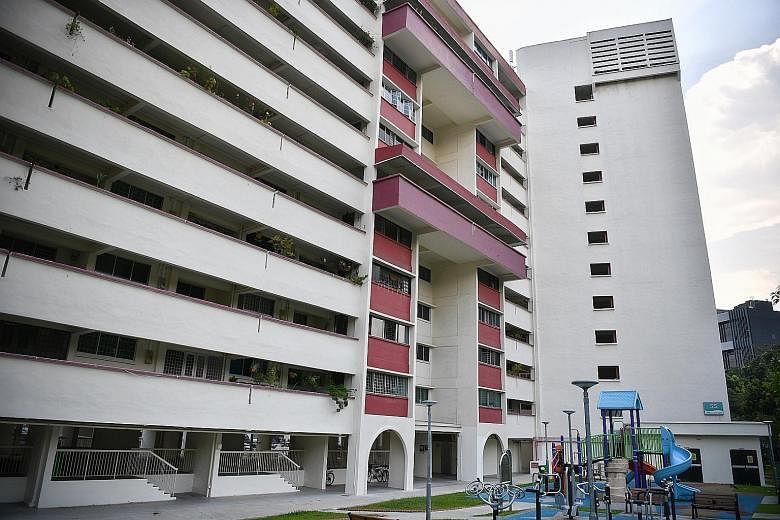 The apartment block with the highest number of residents affected is Block 55 Chai Chee Drive, where 54 people have come down with dengue this year. ST PHOTO: ARIFFIN JAMAR