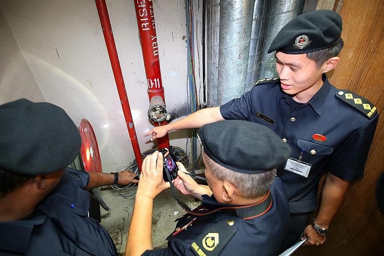 The SCDF does about 10,000 inspections yearly, which include scheduled checks as well as ad hoc ones, which are based on public feedback.