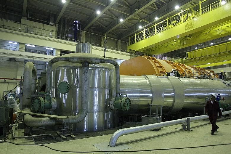 A 2010 photo showing the inside of a reactor at the Bushehr nuclear power plant in southern Iran. The US withdrew last year from the nuclear accord with other powers and Iran, and this May imposed new economic sanctions on Iran. Iran's atomic energy 