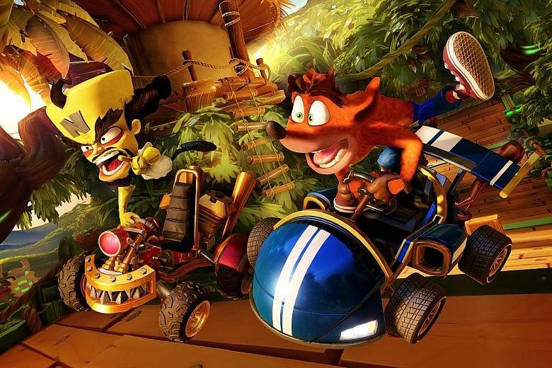 The updated courses of Crash Team Racing Nitro-Fueled - set in futuristic worlds, pirate-filled seas, underground sewers and rock-filled canyons - are visually stunning and packed with detail.