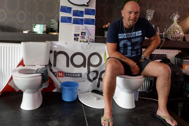 The longest toilet break? Belgian sits for five days in bid for record The Straits Times