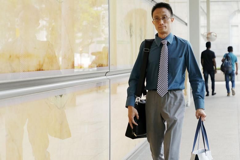 Ler Teck Siang (above) is on trial for abetting Sim Eng Chee in consuming drugs and for possessing drug-related items.