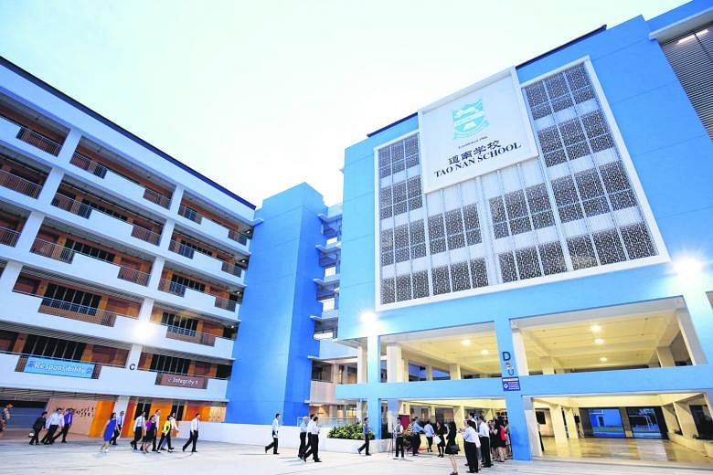 Among the 10 schools that have been oversubscribed in Phase 2B and Phase 2C every year since 2006 is Tao Nan Primary (left). Nanyang Primary (left, below) is among the 55 that have been oversubscribed in Phase 2C every year since 2006.